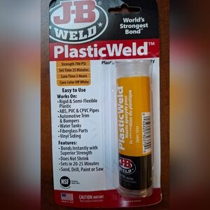 J-B Weld 8237 Plasticweld Plastic Repair Epoxy Putty - 2 Oz.